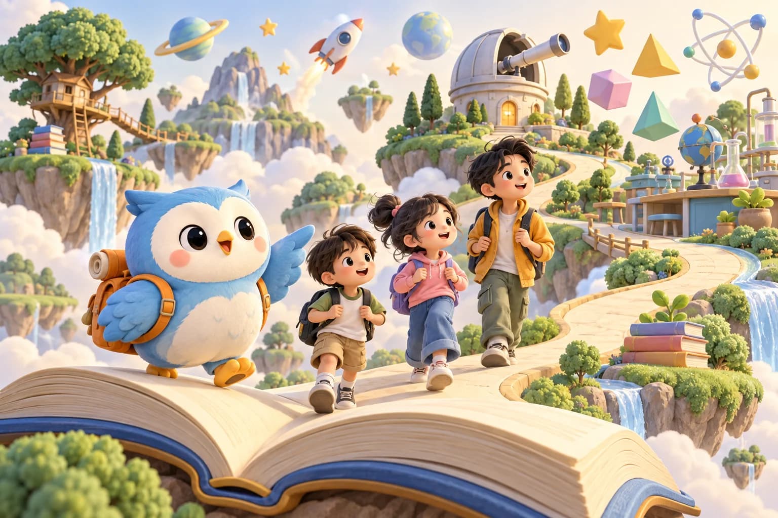 น้องรู้ดีพาเด็ก ๆ เดินทางจากหนังสือเล่มใหญ่สู่เกาะแห่งการเรียนรู้